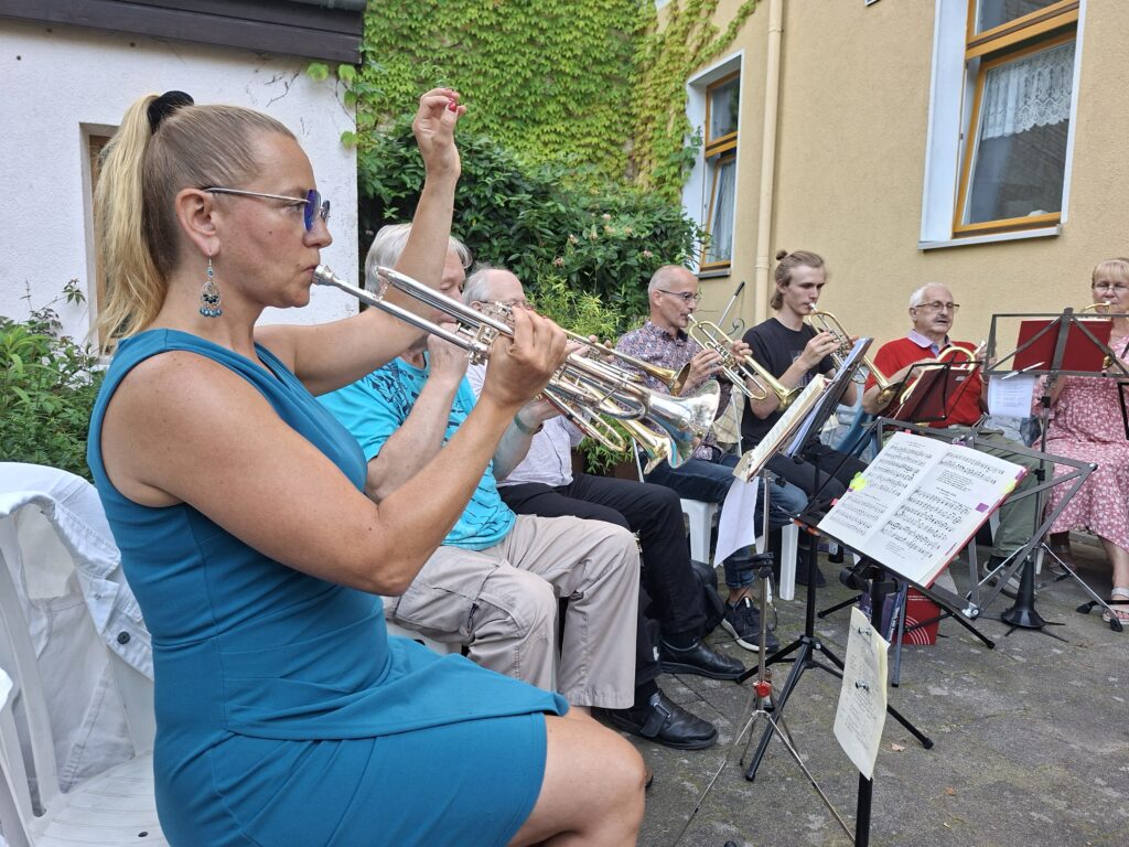 „Übungs“-Konzert des Rahnsdorfer Posaunenchors am 4. 8.2025